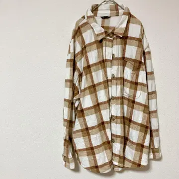 Eddie Bauer [ 2XL ] 체크 무늬 셔츠 플리스