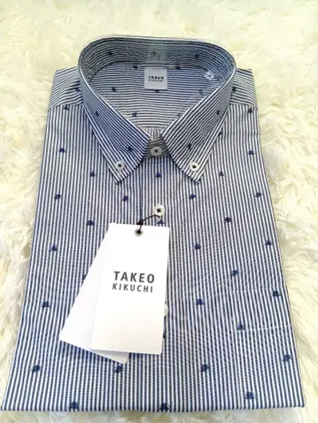 정가 16500엔 TAKEO KIKUCHI 반팔 와이셔츠 사이즈 02/M