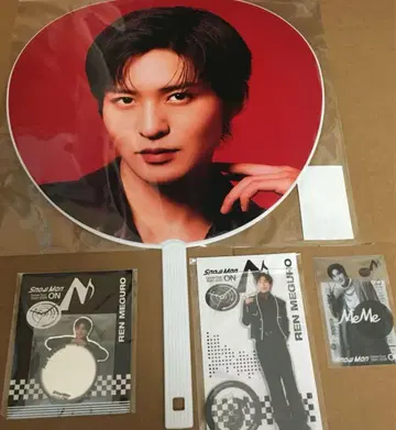 SnowMan ON 라이브 굿즈 메구로 렌 부채 아크릴 스탠드 4점 세트