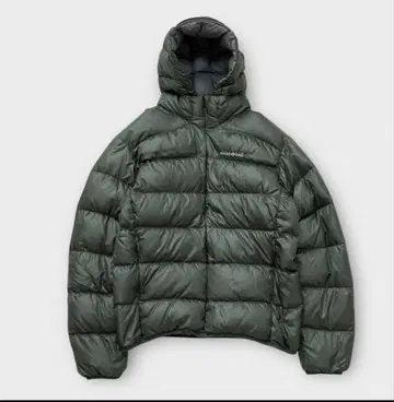 몽벨 라이트 알파인 다운 후드티 L 1101361 다크 그린