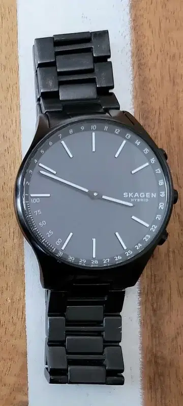 SKAGEN 손목시계 쿼츠 블랙