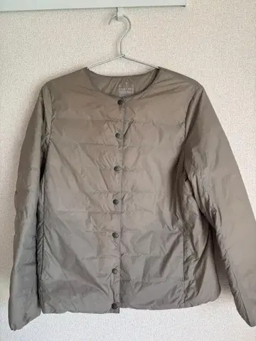 [무인양품] 경량 포켓터블 노카라 다운 자켓 여성용 M 사이즈