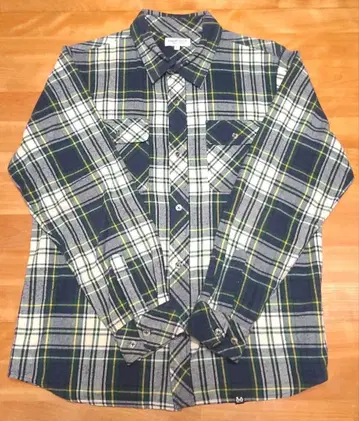 기나시 사이클 체크 무늬 플란넬 셔츠 (L 사이즈)