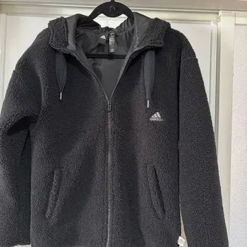 adidas 플리스 자켓 블랙 여성용