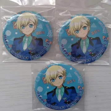 아이돌타임 프리파라 유메카와 쇼고 캔뱃지 3개 세트