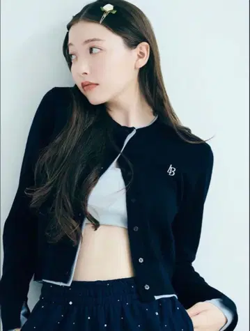 BROWN (릴리 브라운) 캐시미어 블렌드 레이어드 가디건