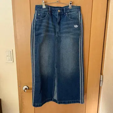 adidas 인디고 데님 스커트 L 사이즈