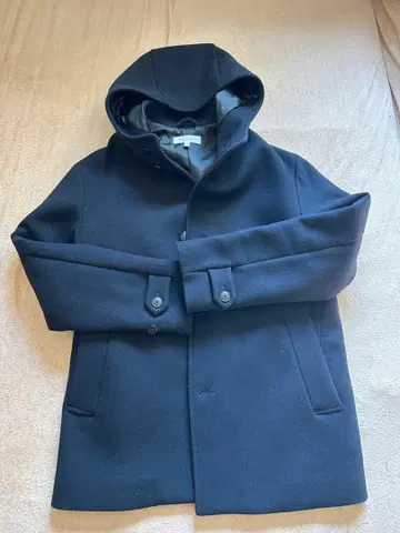 BEAUTY&YOUTH 유나이티드 애로우즈 네이비 후드 부착 L