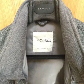 Valstar 헤링본 캐시미어 90% 울 10% 그레이 다운 베스트