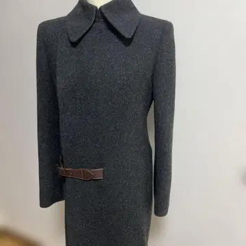 장 폴 고티에 스타일리시 코트 가죽 벨트 포함