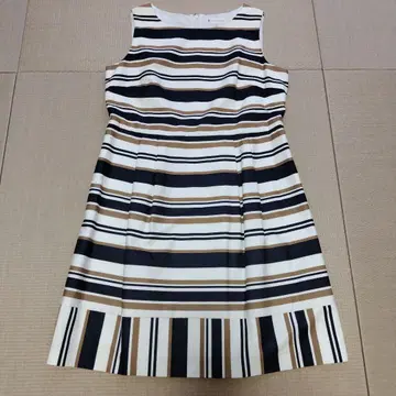 KUMIKYOKU 스트라이프 슬리브리스 원피스 7