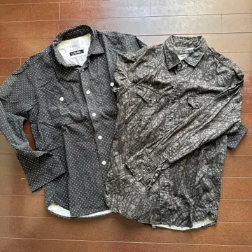 루드 갤러리 블랙 도트 무늬 긴팔 셔츠