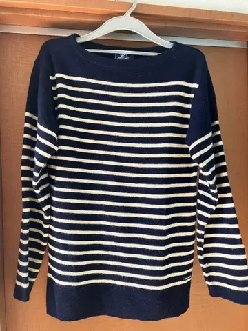 SAINT JAMES 세인트 제임스 하이 게이지 보더 니트 스웨터