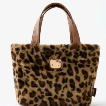 헬로키티 레오파드 무늬 토트백 시마무라