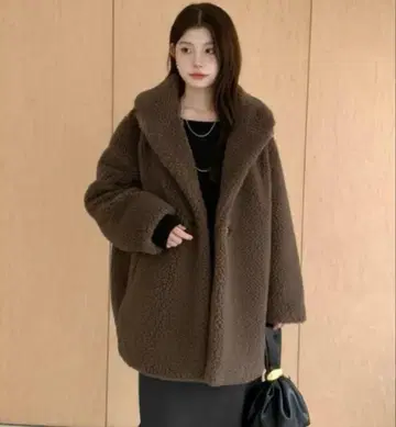 다크 엔젤 더블 보아 코트 테디베어 코트