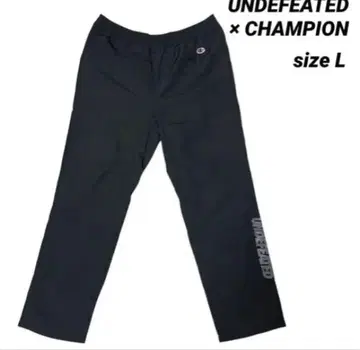 UNDEFEATED x CHAMPION 콜라보 나일론 팬츠 L 블랙