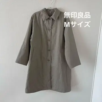 무인양품 나무 열매에서 만든 카폭 혼방 솜 스텐카라 코트 M 사이즈