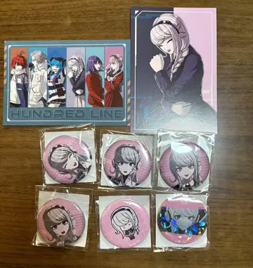 HUNDRED LINE 코토부키야 복권 캔뱃지 엽서 키리토우 노조미