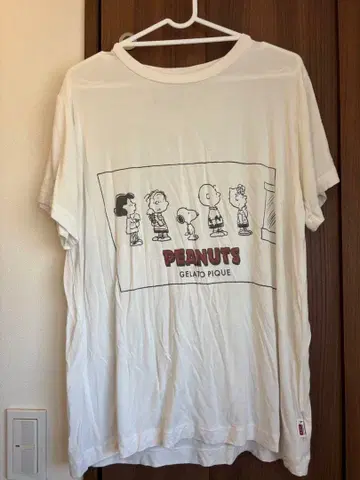 PEANUTS GELATO PIQUE 티셔츠 F 사이즈 화이트