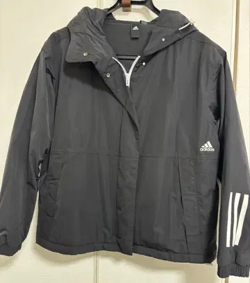 adidas 후드 부착 자켓 블랙 M