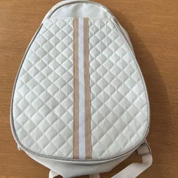 테니스 백 테니스 럭색 화이트 퀼팅 숄더백