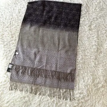 미사용 로라 애슐리 다마스크 무늬 그라데이션 대형 스톨 숄