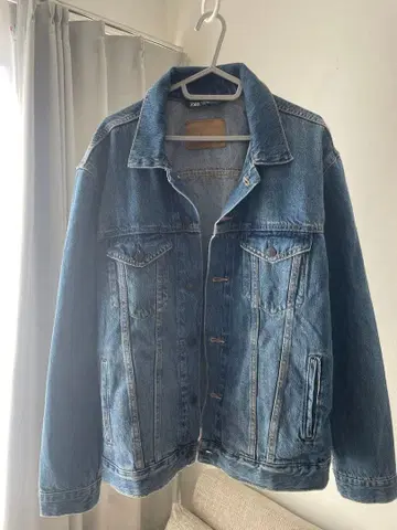 ZARA XL 블루 데님 자켓