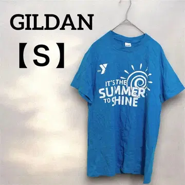 GILDAN [ S ] T셔츠 파랑 반팔 여성용 남성용 캐주얼
