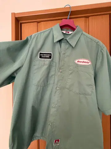 벤 데이비스 워크 셔츠 그린 샌프란시스코