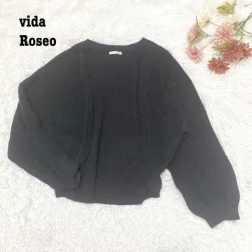 s.2150 [비다로제오] 긴팔 니트 가디건 심플 블랙
