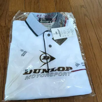 미사용 DUNLOP 화이트 피케 셔츠 L 사이즈