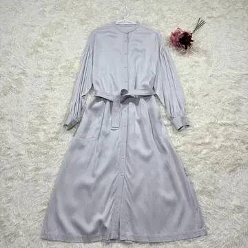 1347 [컨디션 최상] 마린프랑세즈 맥시 노카라 원피스 그레이 F