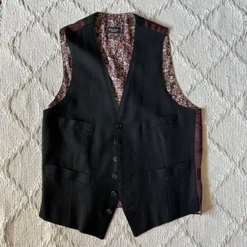 새상품급 폴스미스 베스트 꽃무늬 M 사이즈 블랙