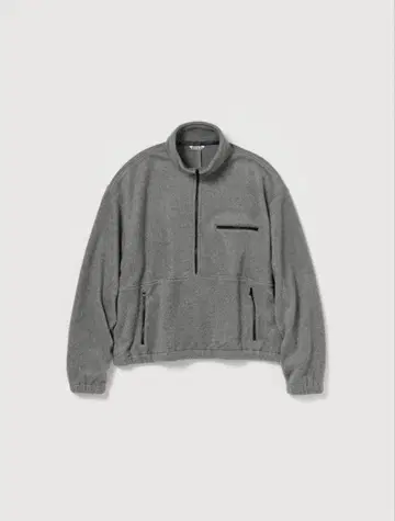 PURE SILK COMFORT FLEECE HALF ZIP P/O