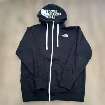 THE NORTH FACE 블랙 풀 집업 후드티 XL