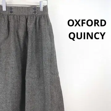 옥스퍼드 퀸시 울 플레어 스커트 여성용 하의 구제 의류