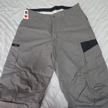 그레이 카고 팬츠 다기능 포켓 부착