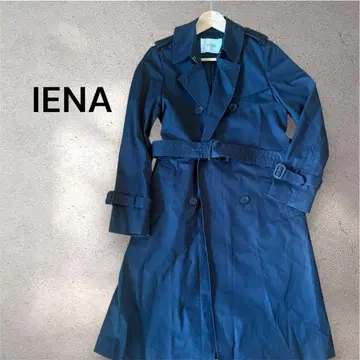 새상품급 IENA 벨트 포함 트렌치코트 40 네이비 비즈니스 코트 이에나