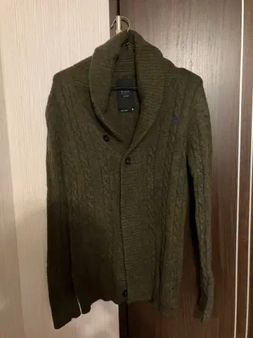 RAW CORDLINE 케이블 니트 가디건 S