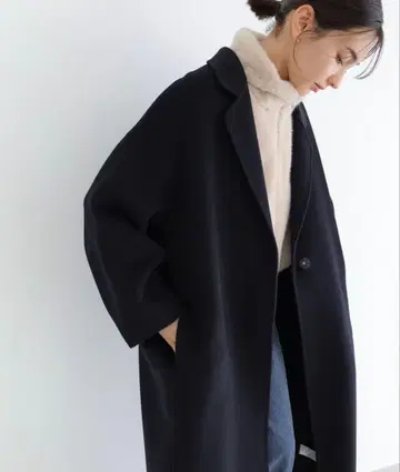 evernavy 리버 롱 코쿤 코트