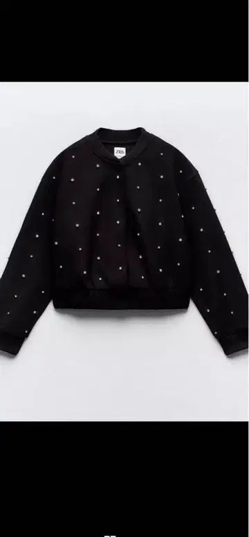 ZARA 비쥬 장식 블랙 자켓 L