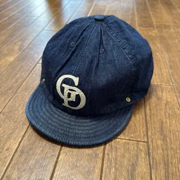 G.D. 로고 자수 야구 모자 데님