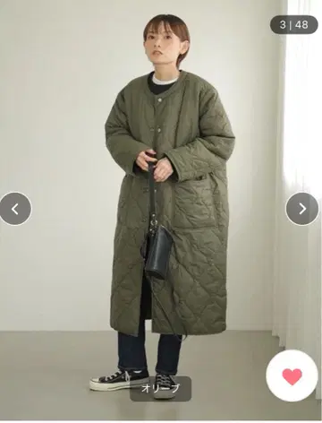 RUSSELL x rem closet 퀼팅 코트