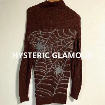 [ 분위기 발군 ] HYSTERIC GLAMOUR 거미 패턴 니트 튜닉