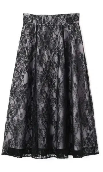 [ 새상품 ] 프로포션 바디 드레싱 튤 레이스 플라워 플레어 스커트