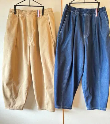 PERSONS 퍼슨즈 본딩 데님 캣 팬츠 2장 세트