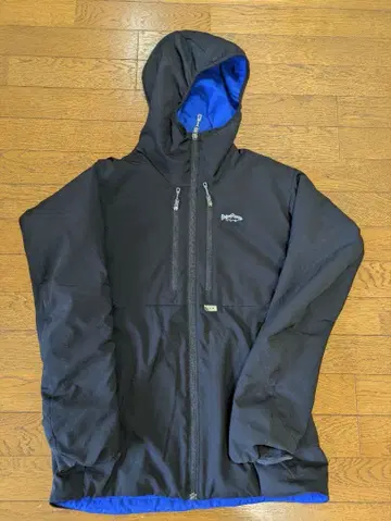 patagonia 후드 부착 나일론 자켓 S 블랙/파랑