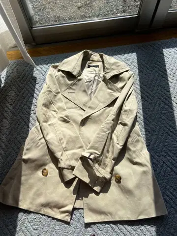 PARIGOT 베이지 더블 브레스트 트렌치코트