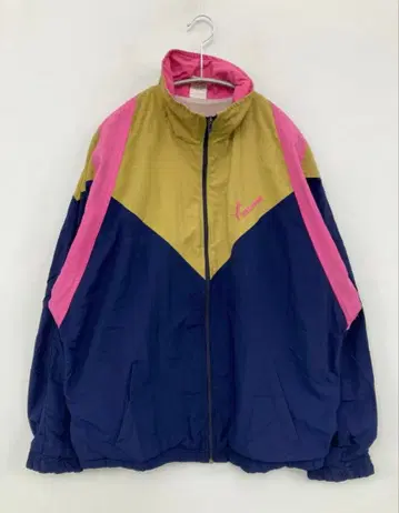 PUMA 나일론 자켓 네이비/핑크/카키