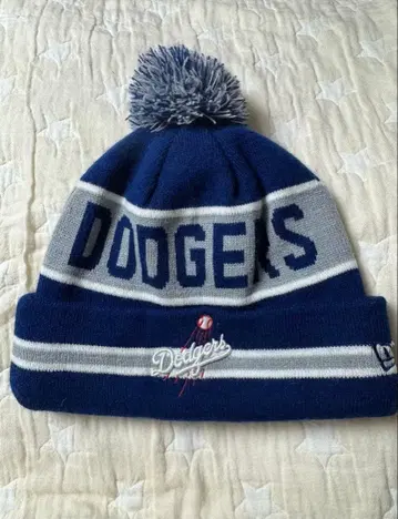 Dodgers 니트 모자 폼폼 포함